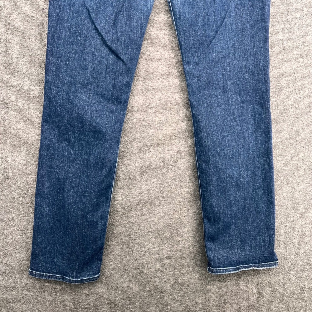 Mother The Mid Rise Dazzler Ankle Jeans On The Edge Blue Straight Leg Size 29 - Picture 8 of 16